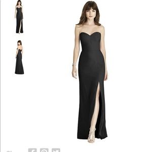 Black Bridesmaid Dress- After Six by Dessy Size 4